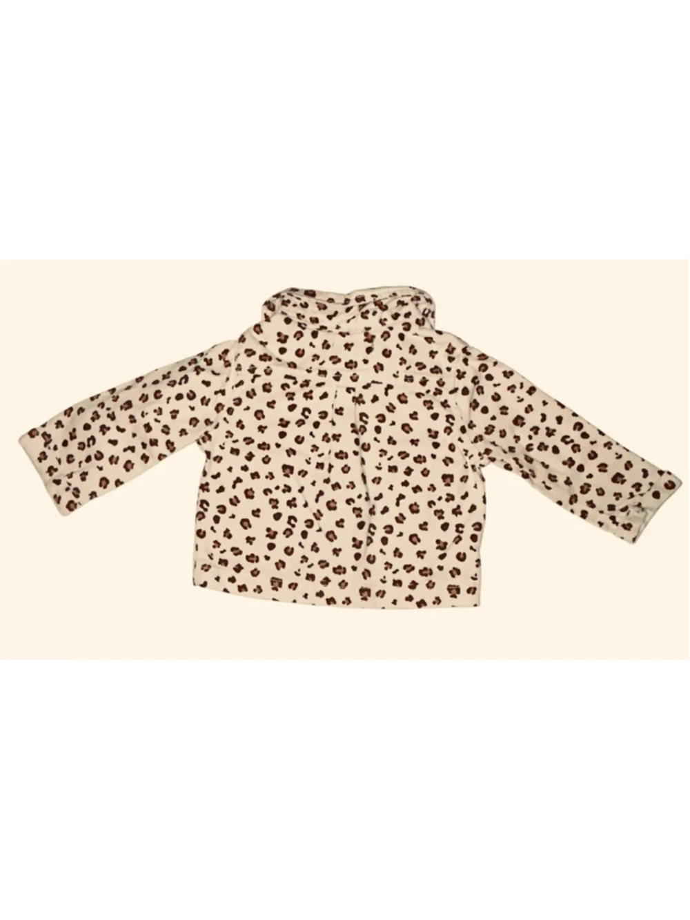 Girls 7 For All Mankind Leopard Print Matching Set, Size 12m, Beige and Brown